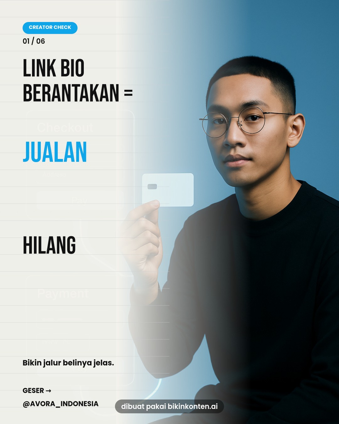 AVORA — Digital Flagship Store vs Link Bio Biasa (1)