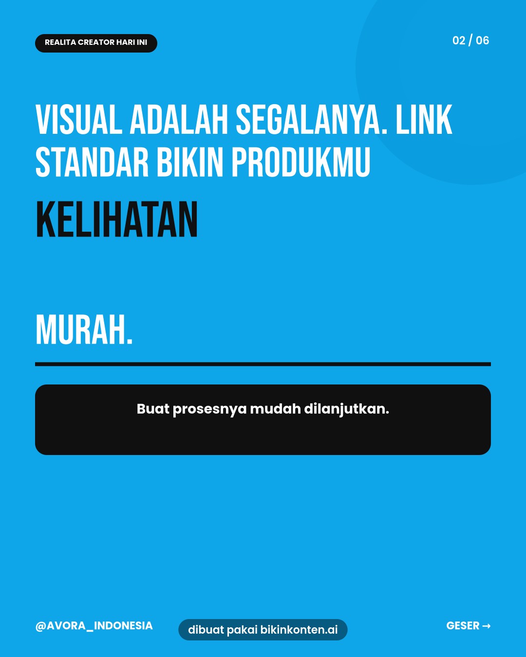 AVORA — Digital Flagship Store vs Link Bio Biasa (2)
