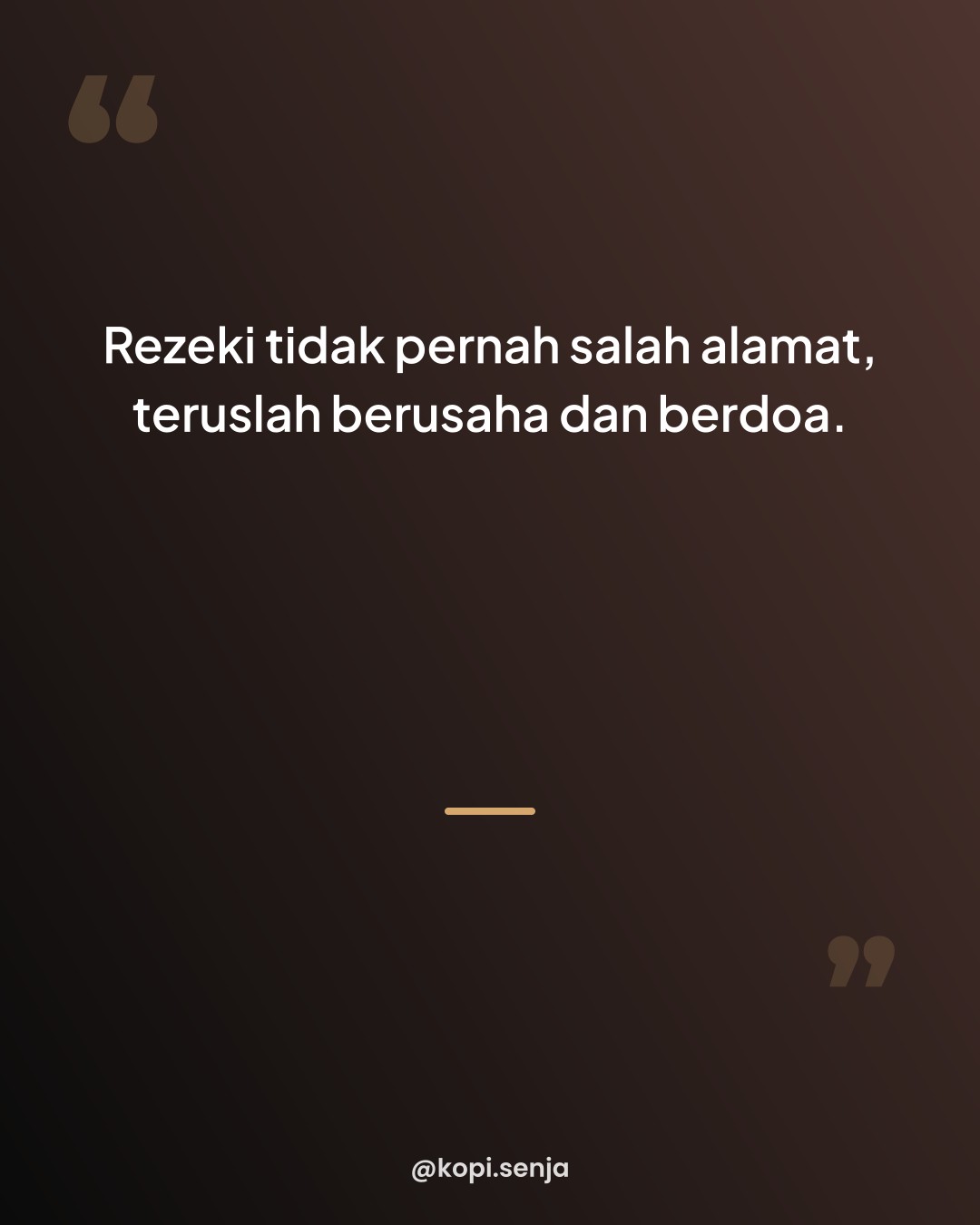 Sample Coffee shop post @kopi.senja