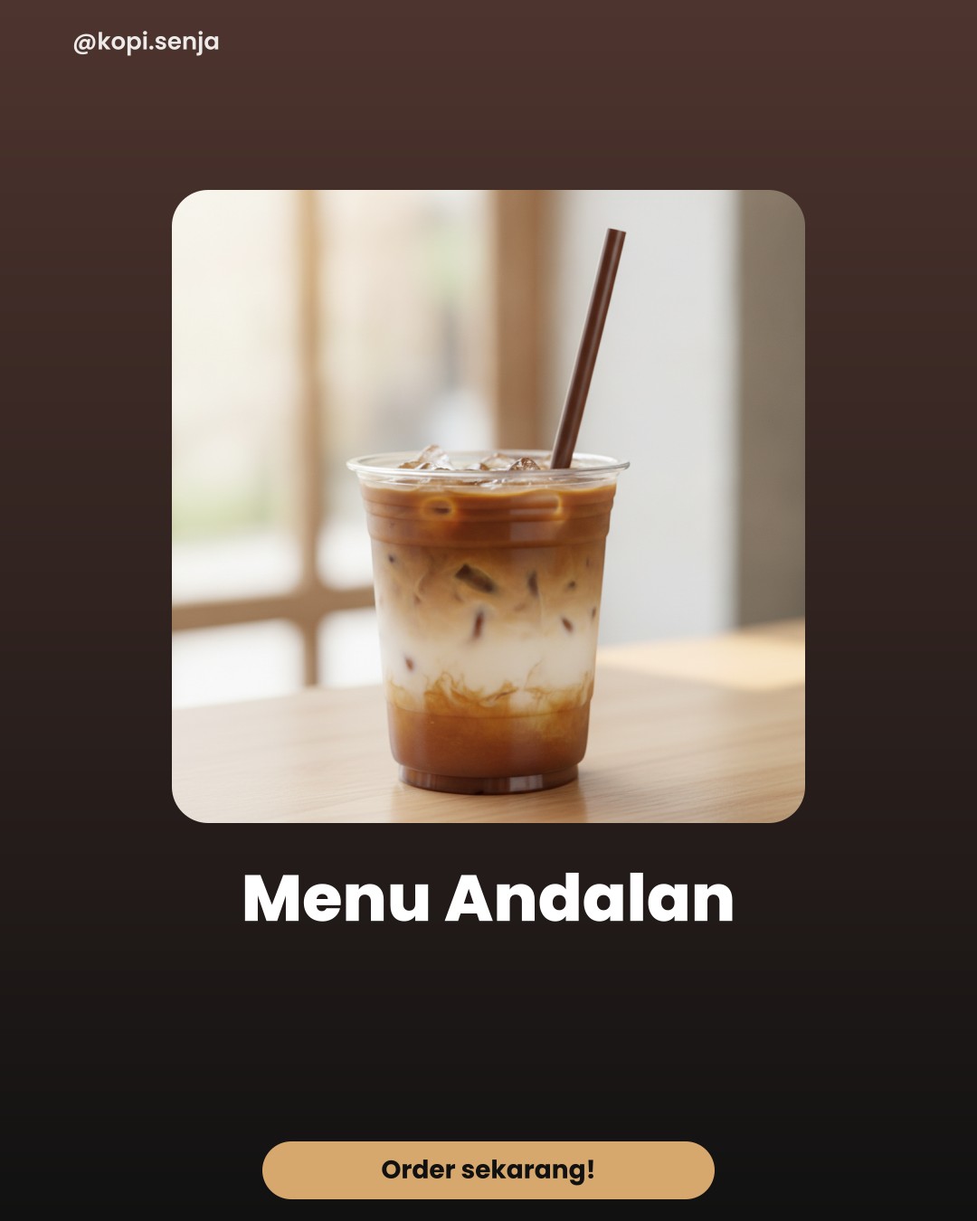 Sample Coffee shop post @kopi.senja